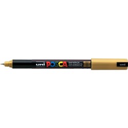 UNI POSCA PAINT MARKER PC-1MR Ultra Fine 0.7mm Gold